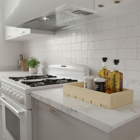 Schmales Holztablett 30x15x6 cm | Ablage für Schlüssel & Deko | GoodFreshDecor