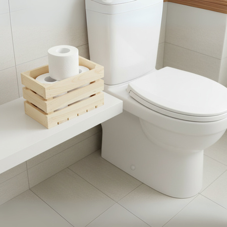 Hohe & Schmale Holzkiste 30x15x18 cm | Für Utensilien & Flaschen | GoodFreshDecor