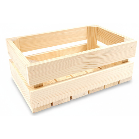 Unbehandelte Holzkiste 30x20x12 cm | Kiefernholz | GoodFreshDecor
