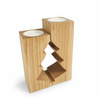 Holz Kerzenständer Set "Tannenbaum" aus massiver Buche (geölt) | GoodFreshDecor