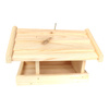 Handgefertigtes Vogelfutterhaus aus Holz 24,5x23,5x16,5 cm