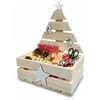 Holzkiste Weihnachten mit Tannenbaum (unbehandelt) 30x20x40 cm | GoodFreshDecor