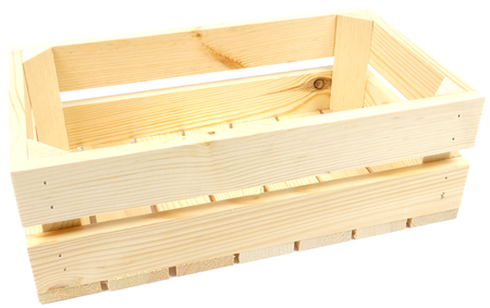 Dekokiste 35x20x12 cm, Holzkiste für die Aufbewahrung von Wein, Obst, Gemüse, ökologisch, gehobelt