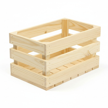 Mittelgroße Holzkiste 35x20x20 cm | Universelle Vorratskiste | GoodFreshDecor