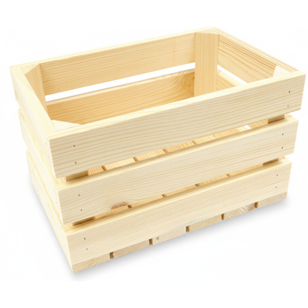 Universelle Holzkiste 30x20x18 cm | Allzweckkiste für Haushalt & Deko | GoodFreshDecor