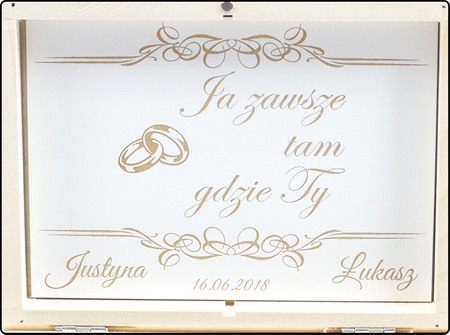 Holz Ehering Box Hochzeit Zeremonie Gravur