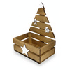 Braune Holzkiste Weihnachten mit Tannenbaum (30x20x40 cm) | GoodFreshDecor