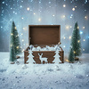 Braune Weihnachts-Holzkiste 30x20x14 cm mit 3D-Dekor | GoodFreshDecor