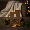 Holz Kerzenständer Set "Tannenbaum" aus massiver Buche (geölt) | GoodFreshDecor