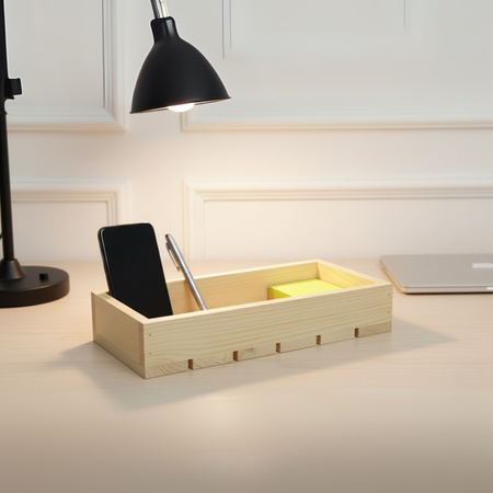 Schmales Holztablett 30x15x6 cm | Ablage für Schlüssel & Deko | GoodFreshDecor