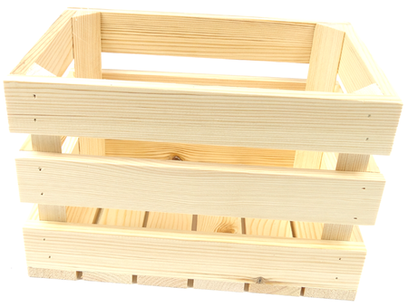 Dekokiste 30x20x20 cm, Holzkiste für die Aufbewahrung von Wein, Obst, Gemüse, ökologisch, gehobelt