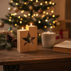 Holz Kerzenständer Set "Stern" aus massiver Buche (geölt) | GoodFreshDecor