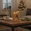 Holz Kerzenständer Set "Tannenbaum" aus massiver Buche (geölt) | GoodFreshDecor
