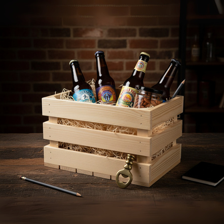 Tiefe Holzkiste 30x20x20 cm | Modulkiste für Regal & Schallplatten | GoodFreshDecor