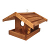 Handgefertigtes Vogelfutterhaus aus Holz 24,5x23,5x16,5 cm