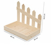 Holz Organizer mit Deko-Zaun "Ranch" | 40x26x34,5 cm | GoodFreshDecor