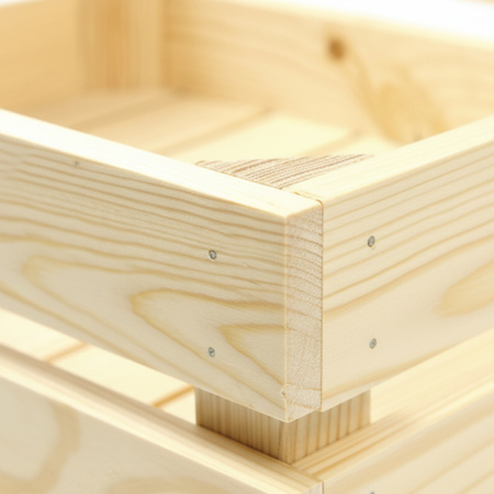 Flache Holzkiste 40x30x12 cm | Unterbettbox & Deko-Tablett | GoodFreshDecor