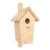 Vogelhaus aus trockenem Kiefernholz, 30,5x14x12 cm, unbehandelt