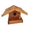 Handgefertigtes Vogelfutterhaus aus Holz 24,5x23,5x16,5 cm