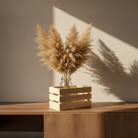 Hohe & Schmale Holzkiste 30x15x18 cm | Für Utensilien & Flaschen | GoodFreshDecor