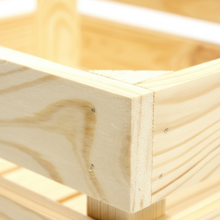 Unbehandelte Holzkiste 30x25x12 cm | Breit & Geräumig | GoodFreshDecor