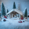 Weihnachtskrippe aus Holz im Skandi-Stil | Set mit 8 Figuren | GoodFreshDecor