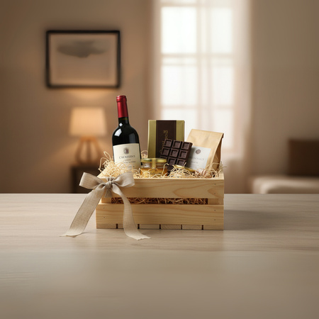 Unbehandelte Holzkiste 30x25x12 cm | Breit & Geräumig | GoodFreshDecor