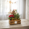 Braune Holzkiste Weihnachten mit Tannenbaum (30x20x40 cm) | GoodFreshDecor