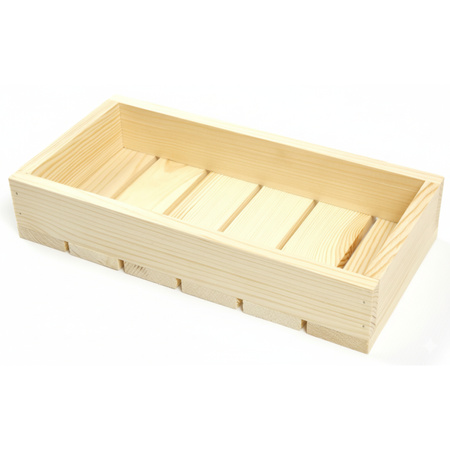 Schmales Holztablett 30x15x6 cm | Ablage für Schlüssel & Deko | GoodFreshDecor