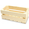 Schmale Holzkiste 30x15x12 cm | Unbehandelt für Kräuter & Deko