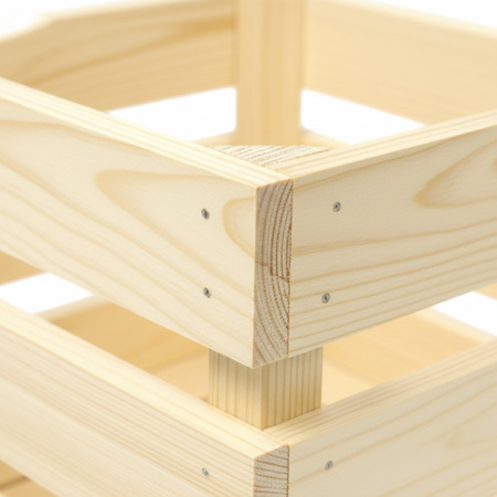 Große Holzkiste 40x30x20 cm XXL | Für Regal, Spielzeug & Kaminholz