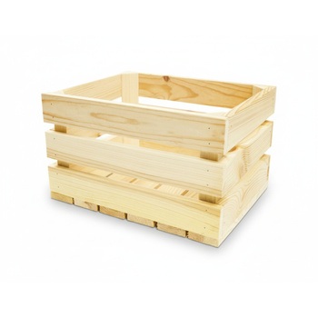 Geräumige Holzkiste 30x25x18 cm | Universelle Allzweckkiste | GoodFreshDecor