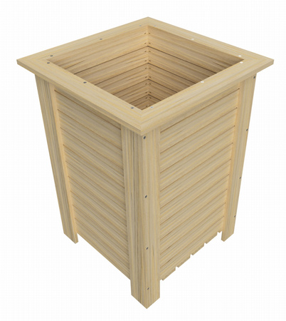 Holzblumentopf 40x40x54,5 cm Topf auf Beinen für Blumen Kräuter Koniferen Palmen Blumenbeet D3s