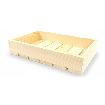 Flaches Holztablett / Kiste 30x20x6 cm | Für Schubladen & Deko | GoodFreshDecor
