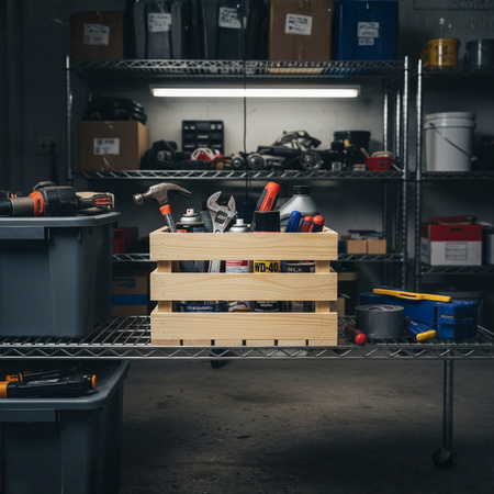 Große & Tiefe Holzkiste 30x25x20 cm | Für DIY Möbel & Spielzeug | GoodFreshDecor